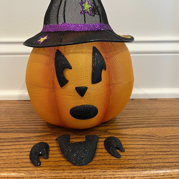 PartyLite Mr. Pumpkin Head Tealight Holder - 9 piece set - Picture 5 of 8